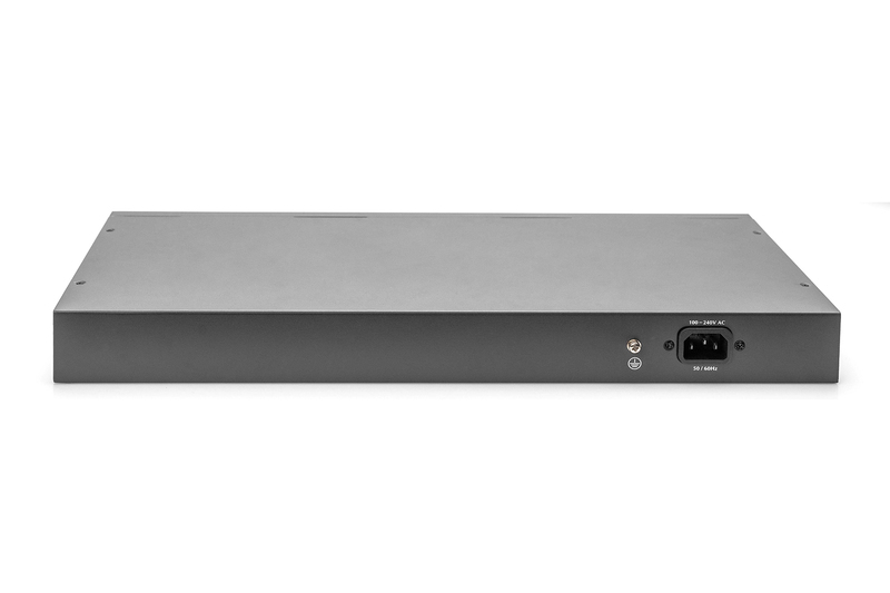 DIGITUS SWITCH LAYER 2 GIGABIT ETHERNET 24 PORTE CON 2 PORTE RJ45/SFP-COMBO + 2 PORTE UPLINK SFP