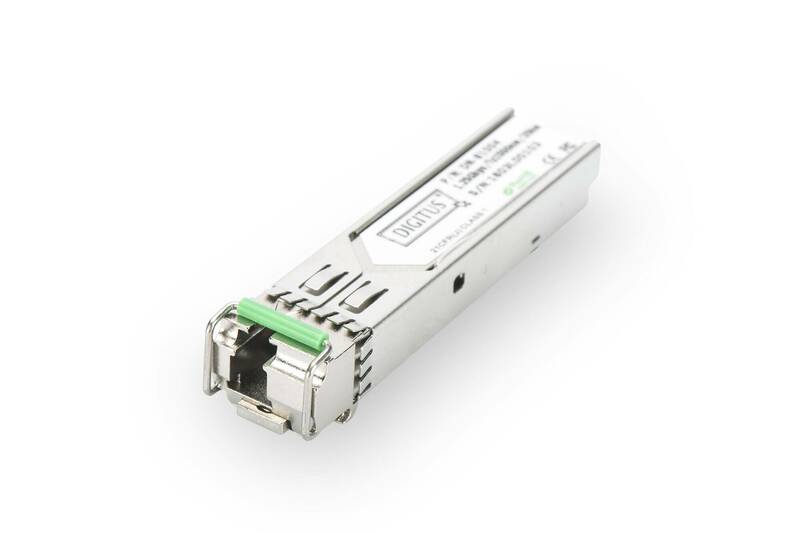 DIGITUS Modulo GBIC (SFP) con compatibilità HP, 1,25 Gb/s, 20 km, dotato di funzione DDM