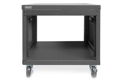 DIGITUS Rack universale per apparecchiature da 19 pollici con rotelle, 8UH
