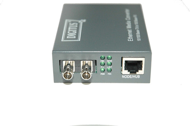 CONVERTITORE 10/100 MEDIA CONVERTER RJ45 - FIBRA OTTICA ST