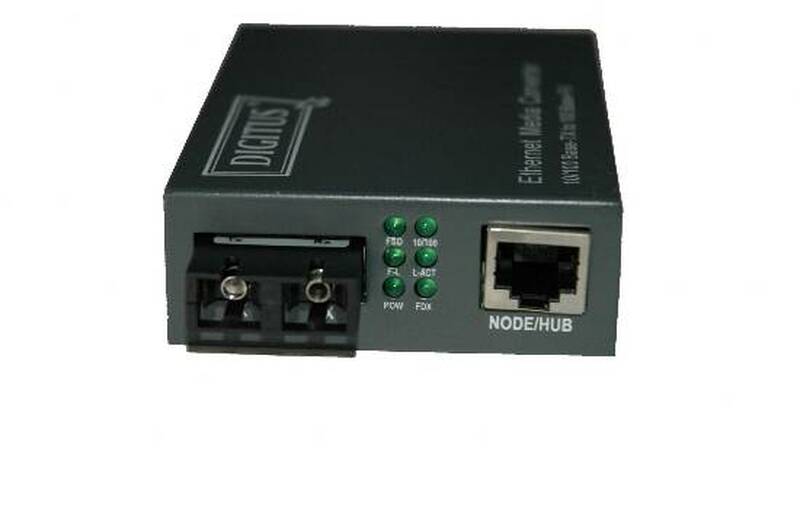 CONVERTITORE 10/100 RJ45 MEDIA CONVERTER - FIBRA OTTICA SC SINGLEMODE