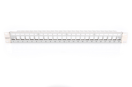 PANNELLO PATCH 19" PER JACK KEYSTONE 1U SCARICO DIGITUS 24 PORTE