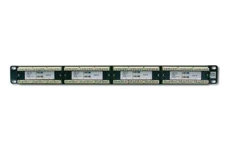PANNELLO PATCH 19" NON SCHERMATO UTP 24 PORTE 8 POLI RJ45 PER RETI CATEGORIA 5E - 1 UNITA'