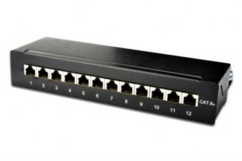 PANNELLO 12 PORTE SCHERMATE DA DESKTOP PER RETI CATEGORIA 6