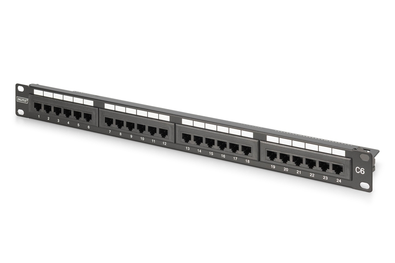 DIGITUS Pannello patch CAT 6, classe E, non schermato