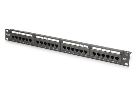 DIGITUS Pannello patch CAT 6, classe E, non schermato