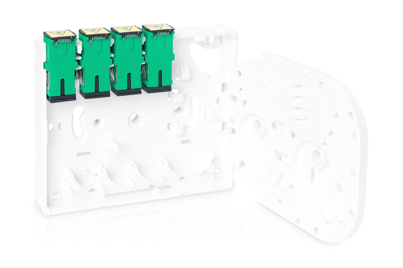 DIGITUS Alloggiamento FTTX con 4 accoppiamenti SC SX