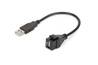 MODULO KEYSTONE USB 2.0 FEMMINA/FEMMINA CON CAVO 16 CM PER PLACCHE A MURO O PANNELLI PATCH