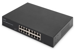 DIGITUS Switch Gigabit a 16 porte, 19 pollici, non gestito