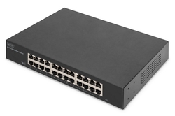 DIGITUS Switch Gigabit a 24 porte, 19 pollici, non gestito