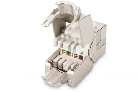 INSERTO JACK SCHERMATO RJ45 CATEGORIA 6 TOOLFREE