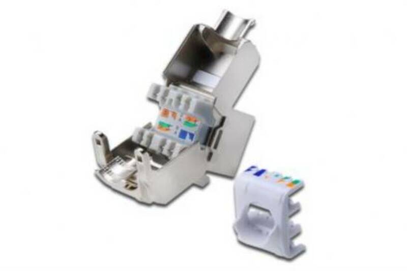 INSERTO JACK SCHERMATO RJ45 CAT 6A TOOLFREE