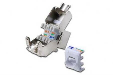 INSERTO JACK SCHERMATO RJ45 CAT 6A TOOLFREE