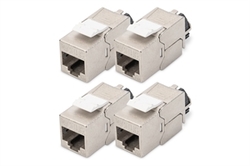 Modulo Keystone CAT 6A, schermato con supporto dei cavi intelligente - 4 pezzi