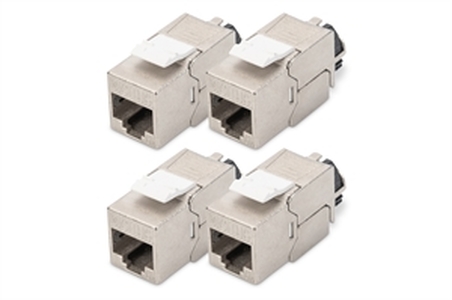 Modulo Keystone CAT 6A, schermato con supporto dei cavi intelligente - 4 pezzi