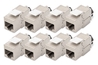 Modulo Keystone CAT 6A, schermato con supporto dei cavi intelligente - 8 pezzi