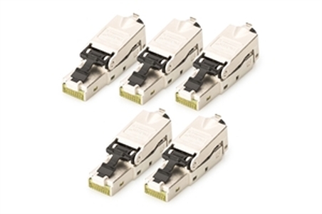 spina RJ45 schermata per installazione senza attrezzi - 5 pezzi