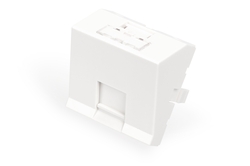 Pannello frontale, 1 porta, 45 x 45 mm, angolato, per telaio DN-93802-5-SH