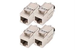 Modulo Keystone CAT 8.I, schermato, attacco di montaggio senza attrezzi - 4 pezzi