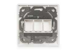 DIGITUS Scatola di derivazione vuota per modulo Keystone, telaio 80 x 80 mm + piastra centrale 50 x 50 mm