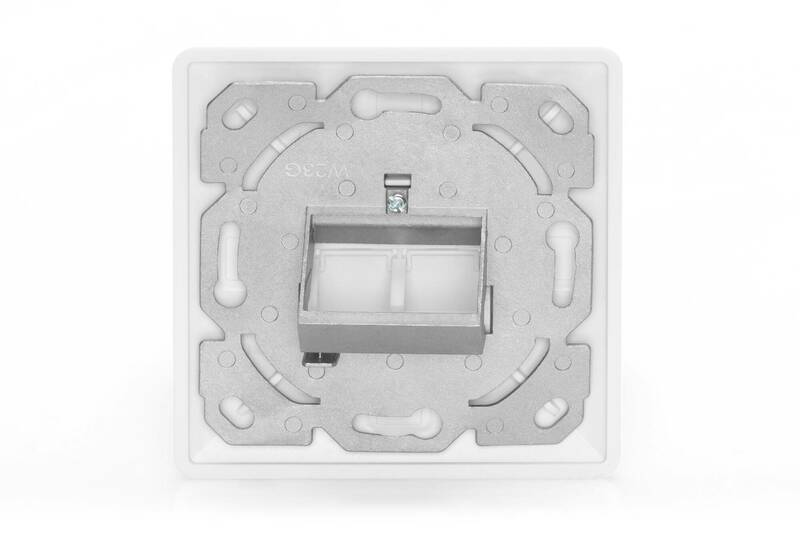 PANNELLO FRONTALE PER CASSETTA 80X80 PER 2 KEYSTONE JACK