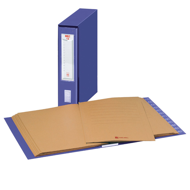 CLASSIFICATORE NUMERICO MEC 12 BLU 23X32CM