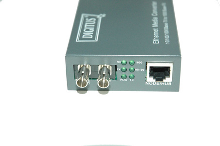 CONVERTITORE 10/100/1000 GIGABIT MEDIA CONVERTER RJ45 - FIBRA OTTICA ST 1000Base-SX,