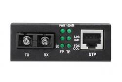 CONVERTITORE 10/100/1000 GIGABIT MEDIA CONVERTER RJ45 - FIBRA OTTICA SC 1000Base-LX