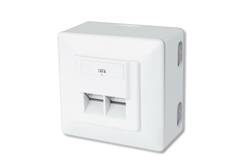 CONFEZIONE 5 PRESE A MURO A DUE PORTE RJ45 CATEGORIA 6 DIGITUS