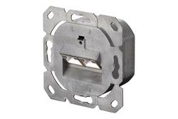 PRESA A MURO CON 2 PRESE CAT 6A 80X80 SCHERMATA CON COPERTURE ANTIPOLVERE DIGITUS