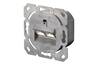 PRESA A MURO CON 2 PRESE CAT 6A 80X80 SCHERMATA CON COPERTURE ANTIPOLVERE DIGITUS