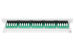 PANNELLO PATCH PER ISDN 19" CATEGORIA 3 - 25 PORTE 8 POLI