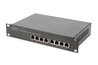 DIGITUS Switch Gigabit Ethernet PoE, 8 porte PoE+, 10", budget PoE fino a 80 W