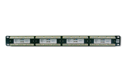 PANNELLO PATCH 19" NON SCHERMATO UTP 24 PORTE 8 POLI RJ45 PER RETI CATEGORIA 5E - 1 UNITA'