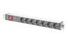 PANNELLO PATCH 19" SCHERMATO 24 PORTE 8 POLI RJ45 PER RETI CATEGORIA 6 - 1 UNITA'