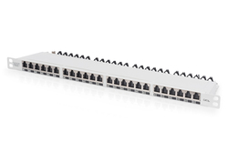 DIGITUS Pannello patch, classe EA CAT 6A ad alta densità, schermato 24 porte
