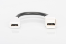 MODULO KEYSTONE HDMI FEMMINA/FEMMINA CON CAVO 12 CM PER PLACCHE A MURO O PANNELLI PATCH DIGITUS