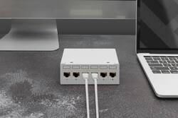 DIGITUS Desktop Modular Blank Patch Panel, schermato 6 porte