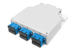 DIGITUS Adattore per la presa dati per modulo Keystone, IP44, superficiale con coperchio incernierato