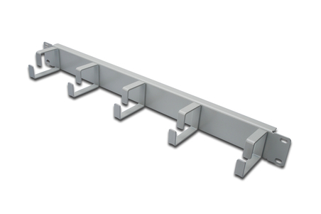 PANNELLO GUIDACAVI CON ANELLI PER ARMADI RACK 19" 1U GRIGIO