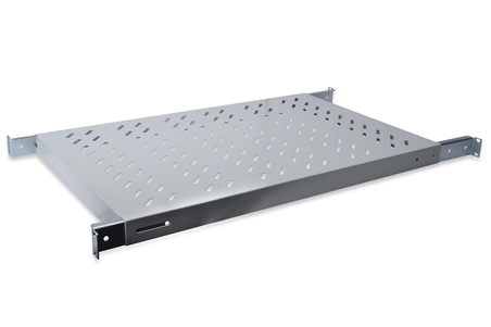 RIPIANO PER ARMADI RACK 19" ESTENSIONE VARIABILE 700-900 MM CON 4 AGGANCI COLORE GRIGIO