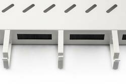 RIPIANO PER ARMADI RACK 19" CON GESTIONE CAVI PER ARMADI 800 MM COLORE GRIGIO