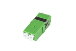 DIGITUS Accoppiamento in fibra ottica, LC/APC, duplex, senza flangia