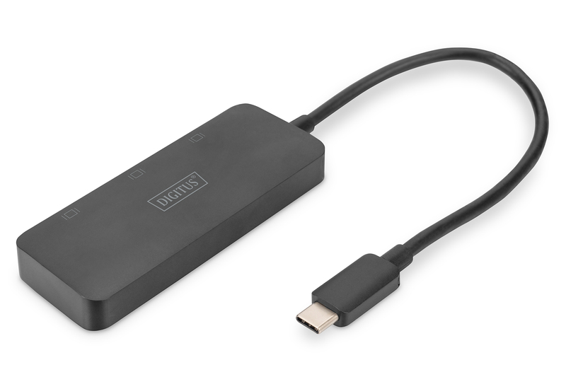 DIGITUS Hub video MST a 3 porte (USB-C™ -> 3 DisplayPort)