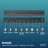 RIPIANO PER ARMADIO RACK 19" ALLUNGABILE 350 MM CON 4 AGGANCI GRIGIO