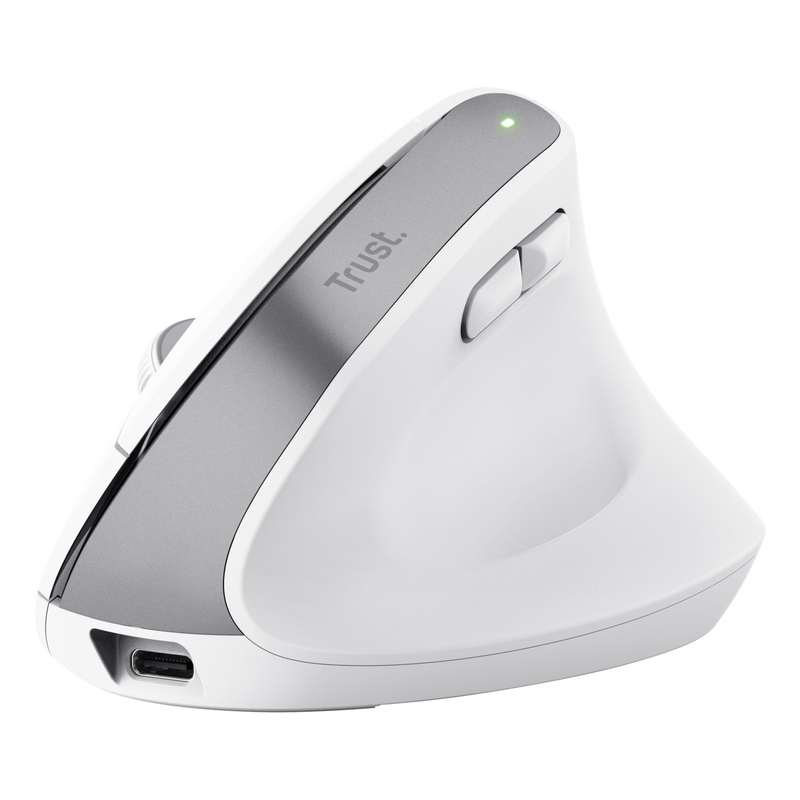 Mouse Ergonomico Bayo+ wireless Bianco -Trust