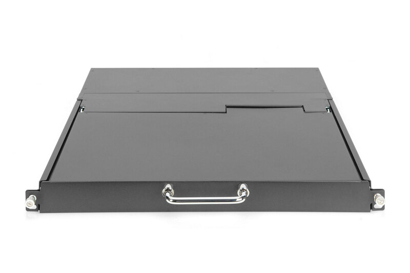 Console KVM modulare HD LCD con TFT da 17", connessione KVM Cat5 a 8 porte, touchpad, layout tastiera italiana