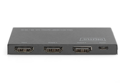 SPLITTER ULTRA SLIM HDMI, 1X2, 4K/60HZ HDR, HDCP 2.2, 18 GBPS, MICRO USB POWER