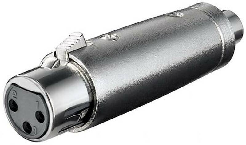 ADATTATORE XLR FEMMINA 3 POLI - RCA FEMMINA