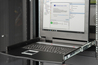 CONSOLE MODULARE CON SCHERMO 19" CON SWITCH 8 PORTE PER INSTALLAZIONE IN ARMADI RACK TASTIERA ITALIANA
